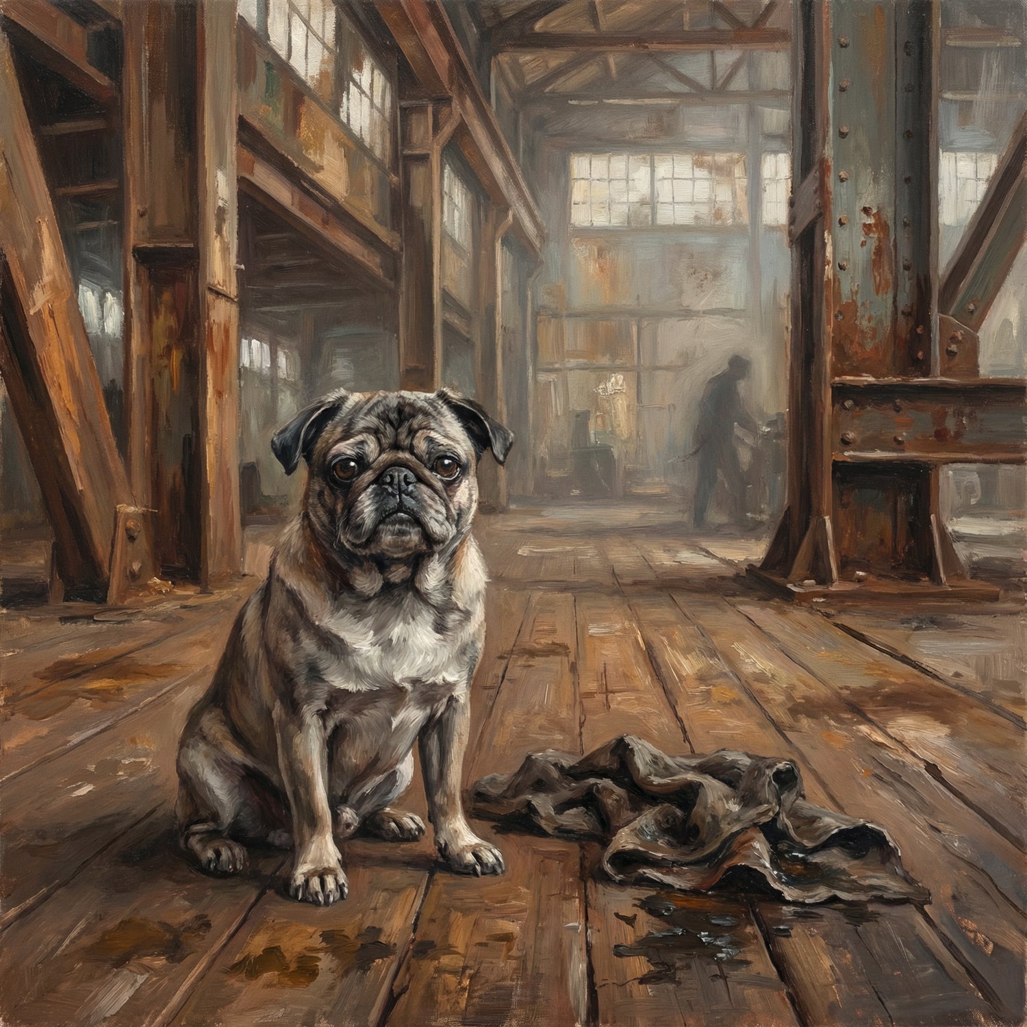 Limitierte Edition HafenMops: "Werftarbeiter I"