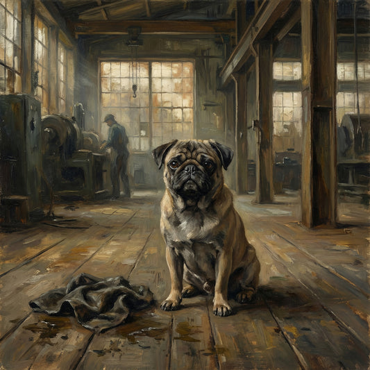 Limitierte Edition HafenMops: "Werftarbeiter III"